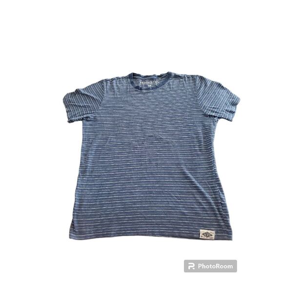 Aeropostale Shirt Adult Medium Blue White striped 2000s Casual Preppy Mens - Picture 1 of 1